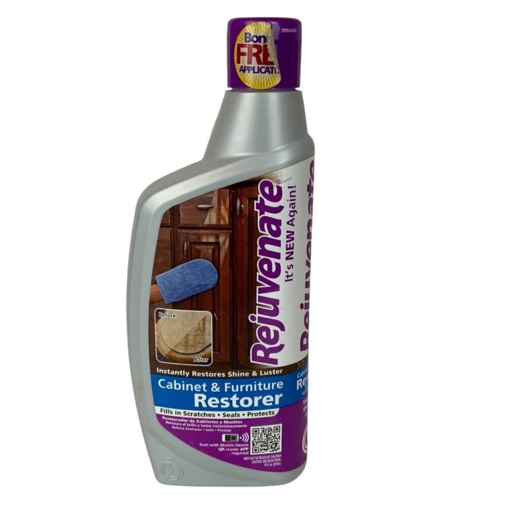 Rejuvenate Cabinet & Furniture Restorer 16 fl oz Bottle Restores Shine Protects